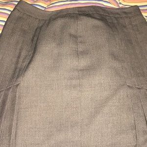Ann Taylor mid length, pleated skirt